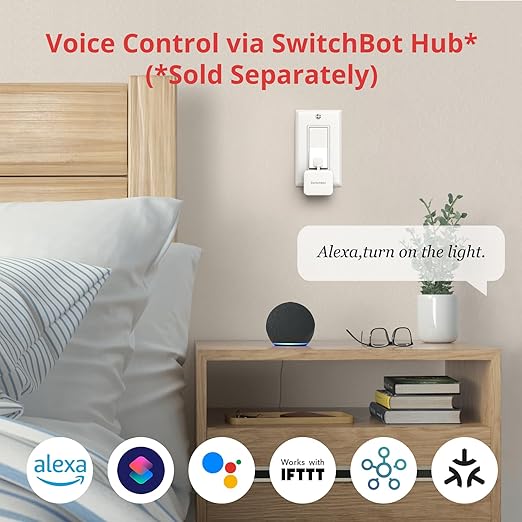 SwitchBot Bot White & Hub Mini Kit: Automate IR Devices & Physical Switches