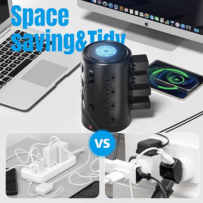 Power Strip Tower Surge Protector