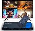 OREI Quad Multi HDMI Viewer 4 in 2 Out, HDMI Matrix Switcher 4 Ports Seamless