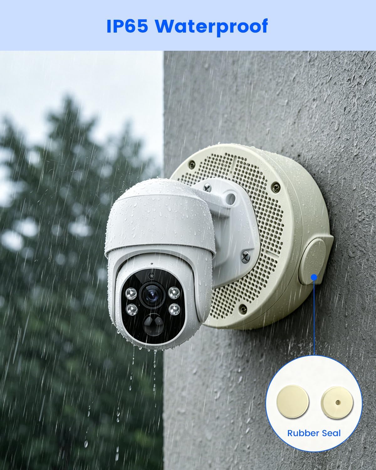 universal security camera junction boxes, hide cable concealment, front angle view