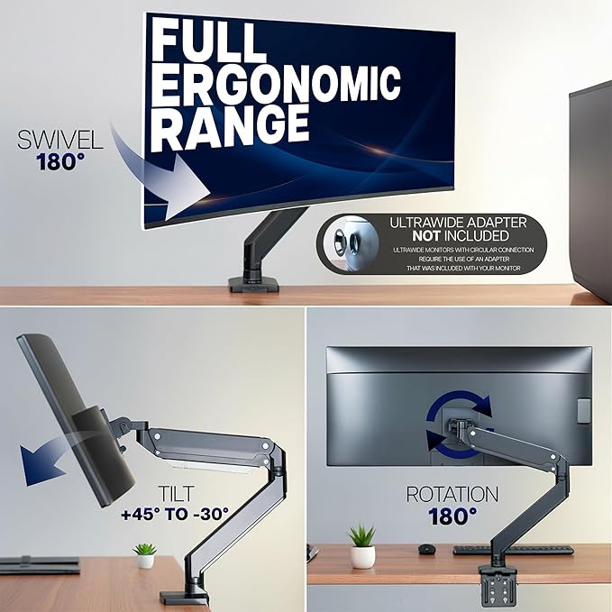 VIVO Premium Aluminum Monitor Arm