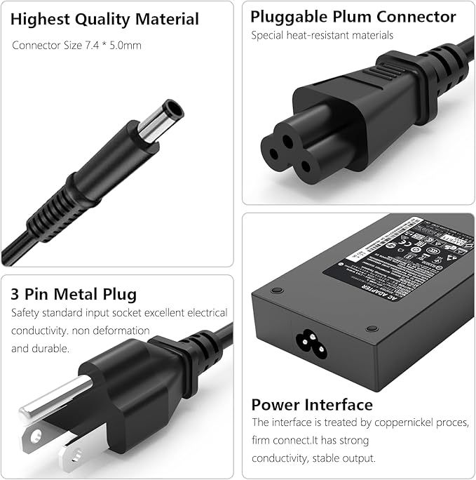 180W 130W AC Charger Adapter Fit
