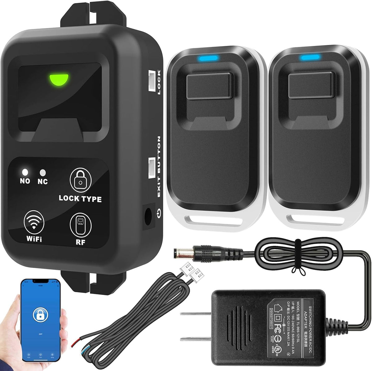 UHPPOTE 2.4GHz WiFi Wireless RF Remote Control Door Access Control System