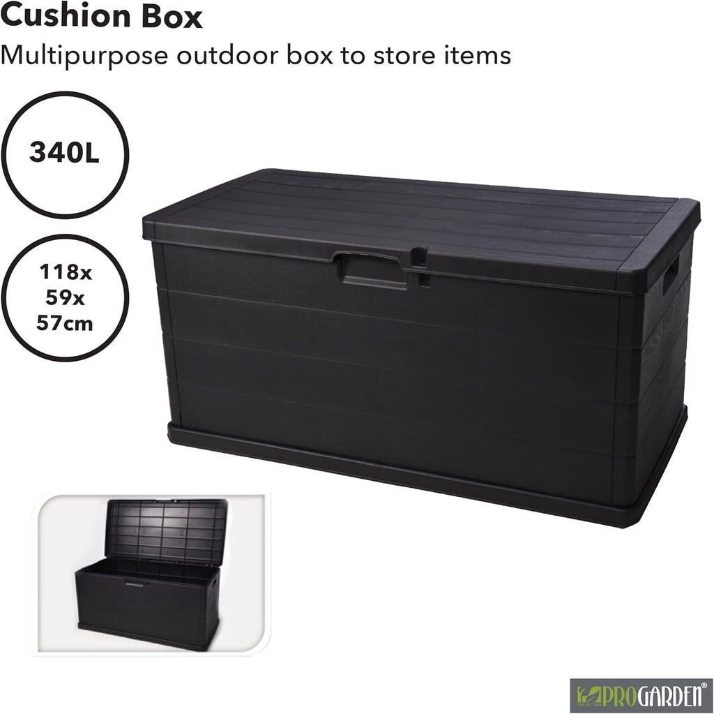 mirada ipae-progarden alpha 340lt trunk box 118x59xh57 anthracite, side view