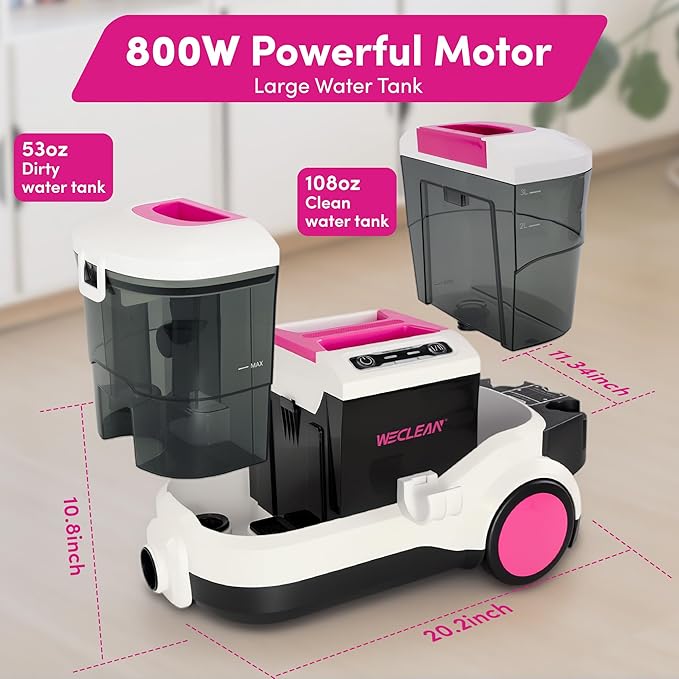 WECLEAN Carpet Cleaner Machine and Stain Remover