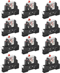 UL Listed 12Pcs 8Amp Mini Relay Switch DPDT