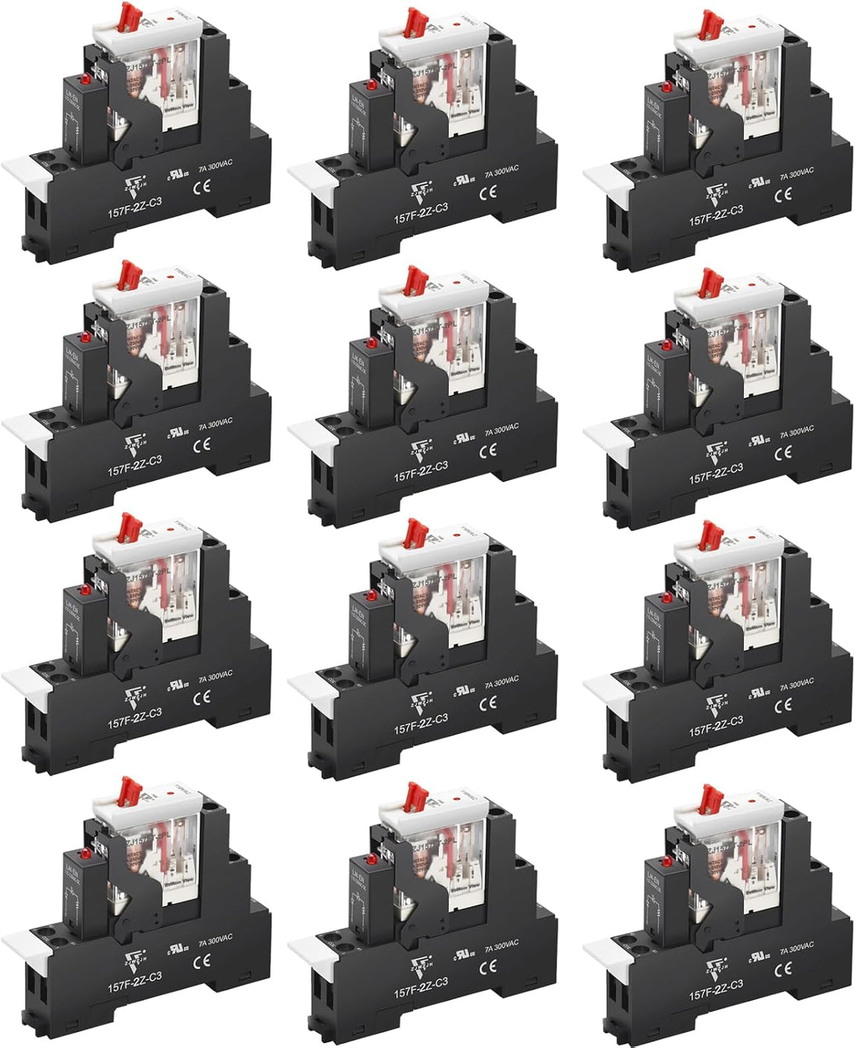 UL Listed 12Pcs 8Amp Mini Relay Switch DPDT