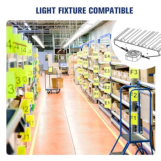 ECOELER High-Bay Occupancy Sensor Switch, 360° Passive Infrared PIR Ceiling (10 Pack)