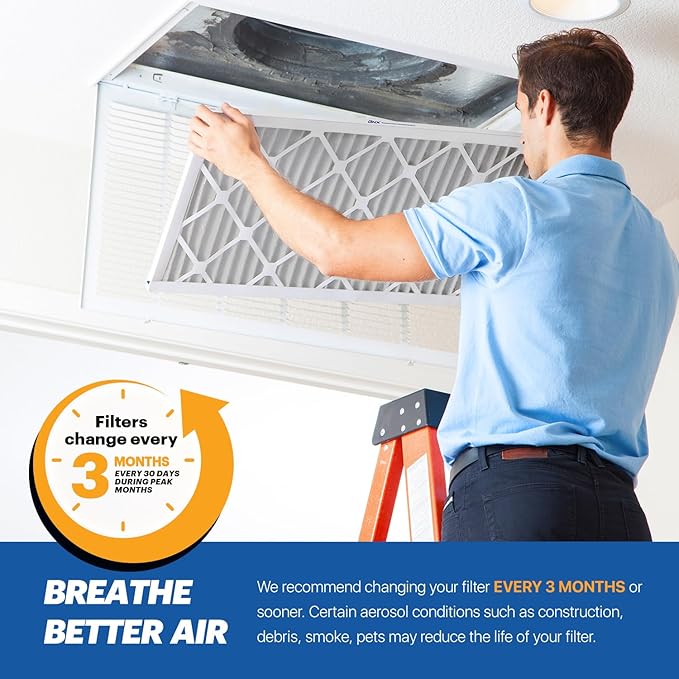 BNX TruFilter 20x25x1 MERV 10 AC Furnace Air Filter (6-Pack)