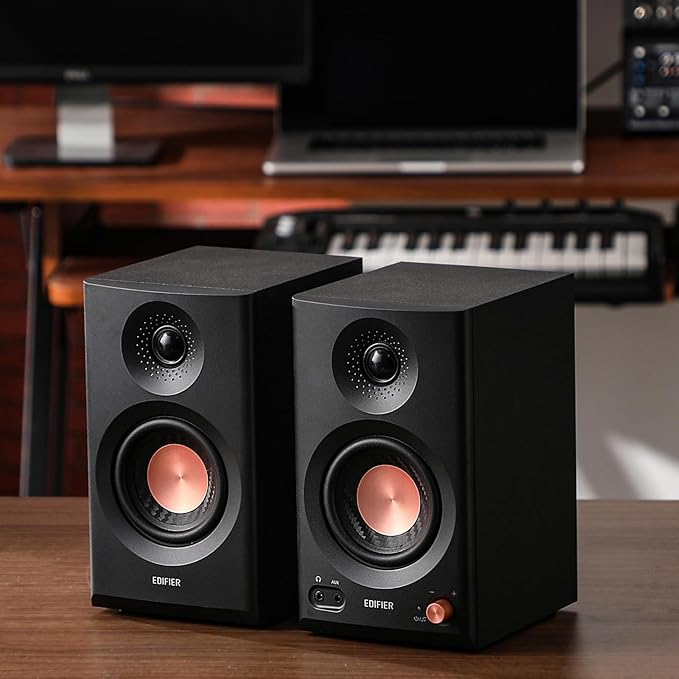 Edifier MR3 Powered Studio Monitor Speakers, Hi-Res Audio Certified Bluetooth