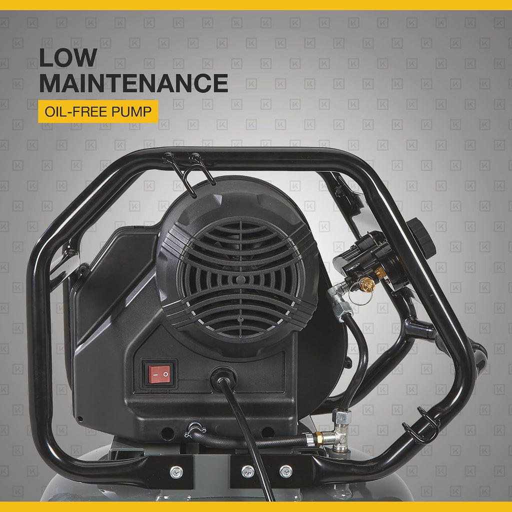 Klutch 29-Gallon Air Compressor, 2.5 HP, 120V, 175 PSI, 5.1 CFM at 90 PSI