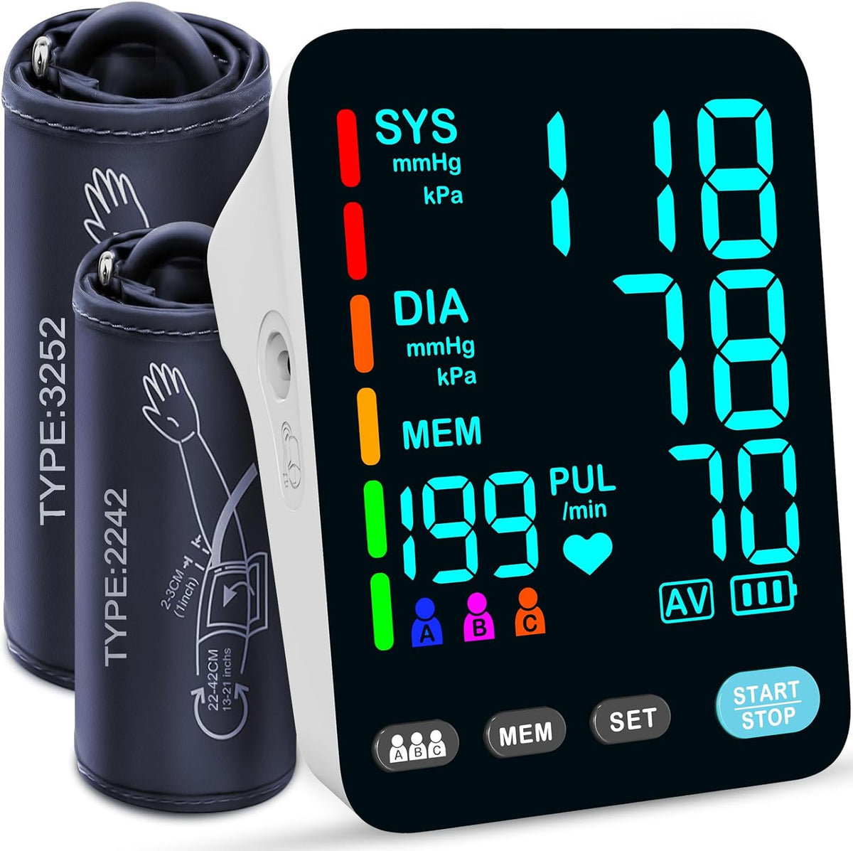 YONLO Blood Pressure Monitor, Automatic Upper Arm Blood Pressure Monitors