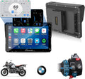 CARPURIDE W702BS PRO for BMW Motorcycle CarPlay & Android Auto Dual Bluetooth