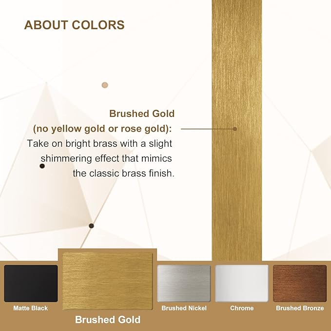 ANDY STAR Gold Bathroom Mirrors