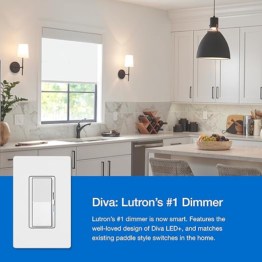 Lutron Diva Smart Dimmer Light Switch 3-Way Kit
