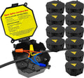 MIARALA Black Open Splice Junction Box, Splice Box Wire Electrical Junction Box (10 Pack)