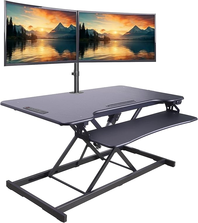Rocelco 46" Electric Standing Desk Converter