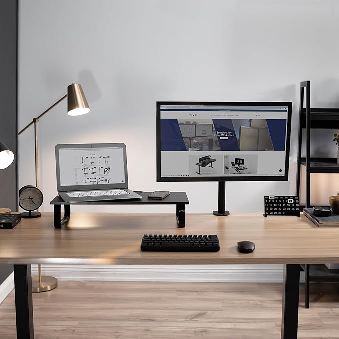 VIVO Monitor and Laptop Stand, 24 inch Desktop Riser, STAND-V000D