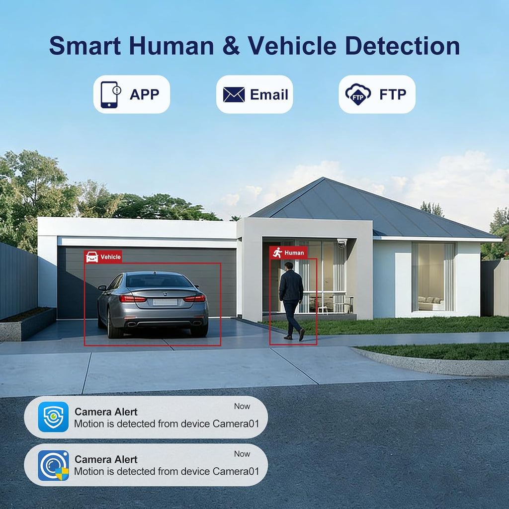 anpviz 4k 8mp dual lens poe ip security, side view
