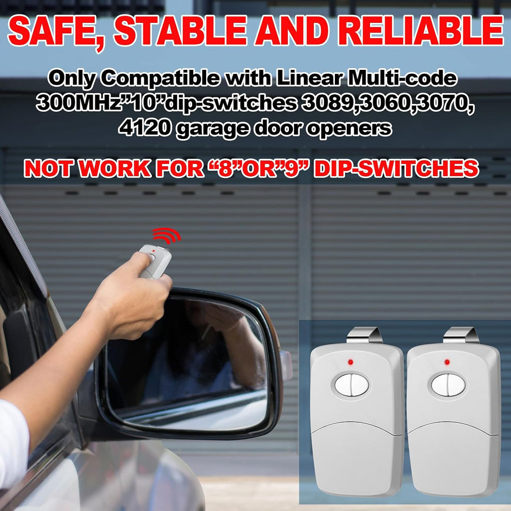 kingdder 6 pcs 2 button gate opener compatible, close-up detail