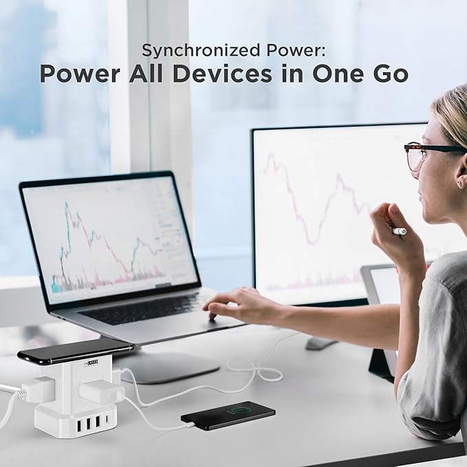 Uncaged Ergonomics Wireless Cube Charger & Power Strip