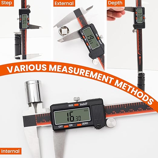 HARDELL Digital Caliper, 0-8 Inch Caliper Measuring Tool