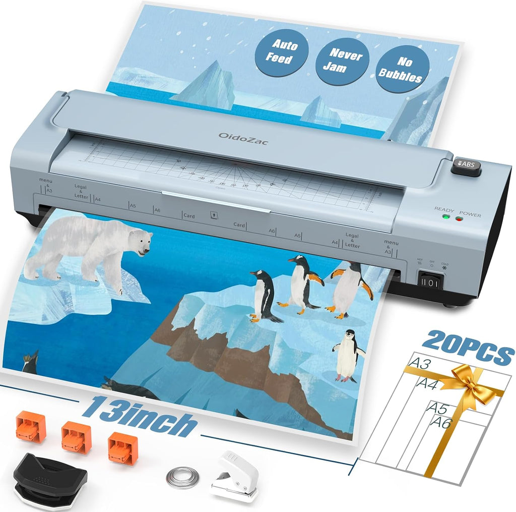OidoZac 13 Inch Laminator Machine