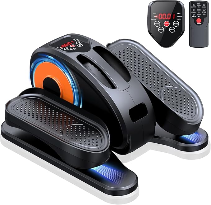 GUGTTR Under Desk Elliptical Machine, Electric Elliptical Leg Exerciser