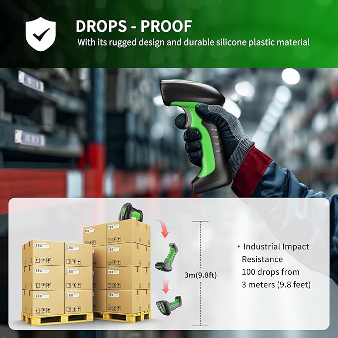 NETUM 2D QR Industrial Bluetooth Barcode Scanner