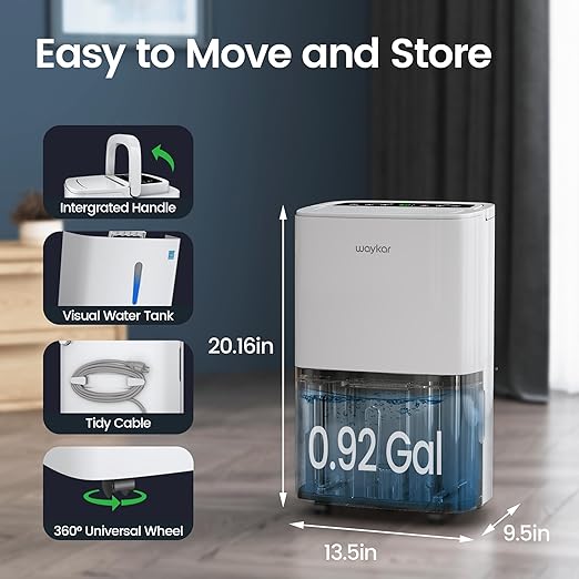 Waykar Max 80 Pint/D Energy Star Home Dehumidifier