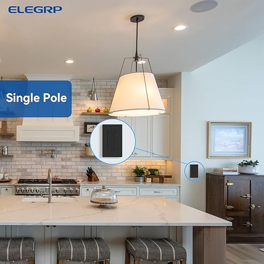 ELEGRP Dimmer Switch, Digital Dimmer Light Switch (10 Pack)