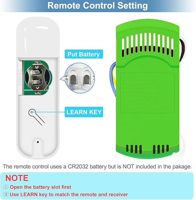 99770 Ceiling Fan Remote Control Kit Replacement