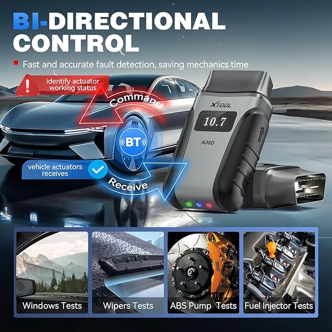XTOOL Anyscan A30D OBD2 Scanner Diagnostic Tool Wireless, Bidirectional Scan