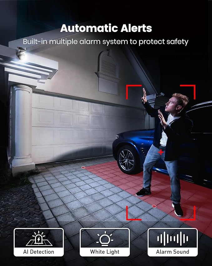 AOSU Solar Camera Security Outdoor