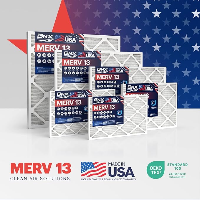 BNX TruFilter 10x30x1 Air Filter MERV 13 (4-Pack)
