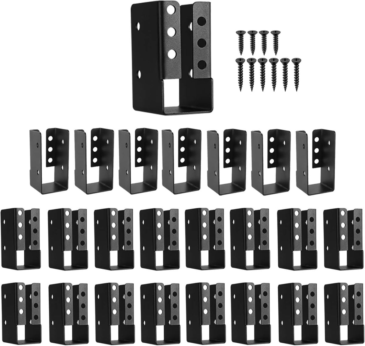 2x4 Joist Hanger 24PCS,Outdoor Trim Concealed-Flange Joist Bracket
