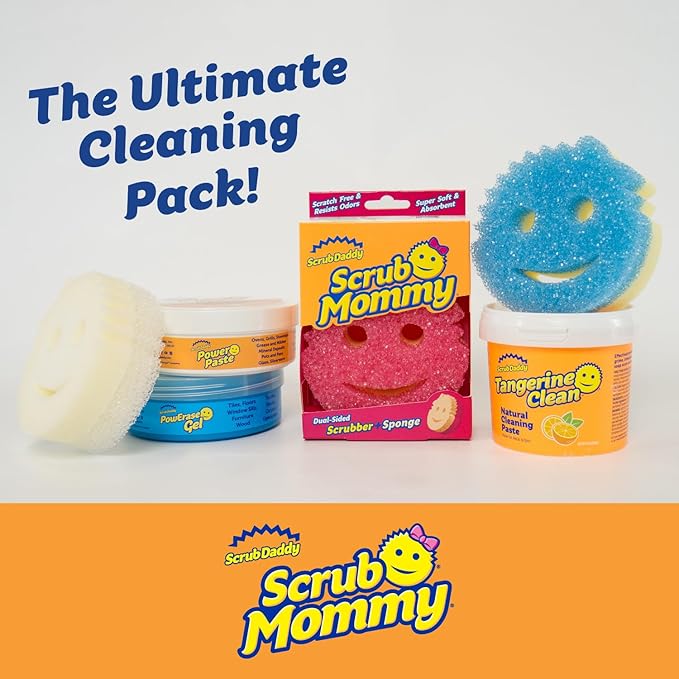 Scrub Daddy Sponges + Household Cleaning Supplies Bundle