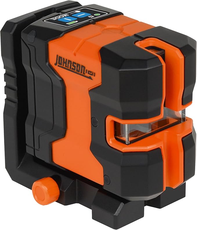 Johnson Level & Tool JLN300-GNCL Laser Level, Self-Leveling Cross-Line Laser
