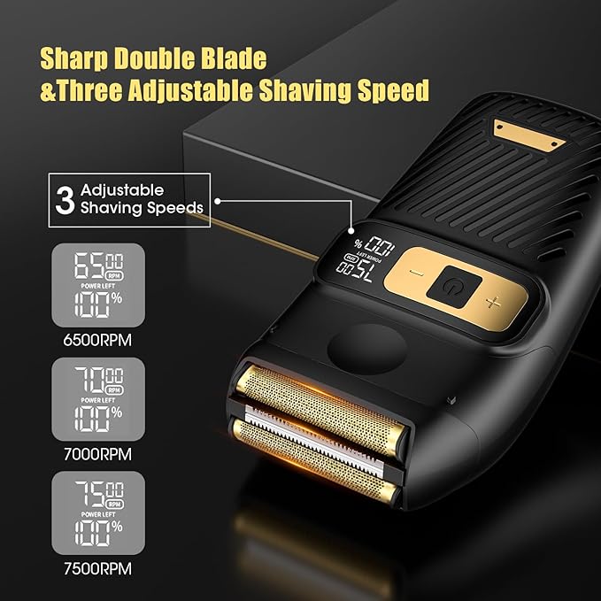 RESUXI Hair Clippers for Men Cordless Hair Trimmer Electric Shavers for Men Set