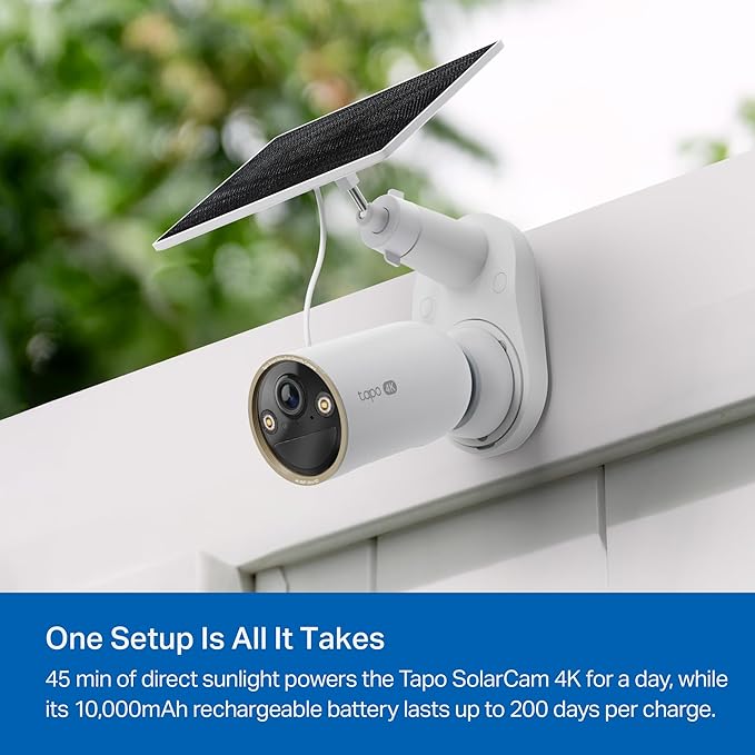 Tapo MagCam 4K Outdoor Wireless Security Camera – Battery Power