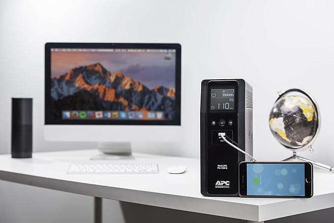 APC Sinewave UPS Back-UPS Pro, 1350VA Battery Backup & Surge Protector