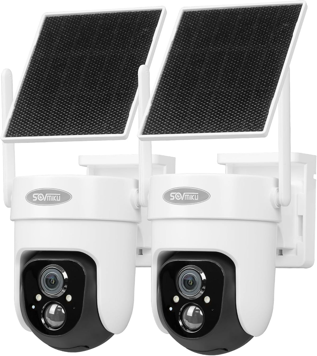 Vicohome 2CQ4G 2K AI Solar Security Cameras, Wireless Outdoor, 360°Pan-Tilt