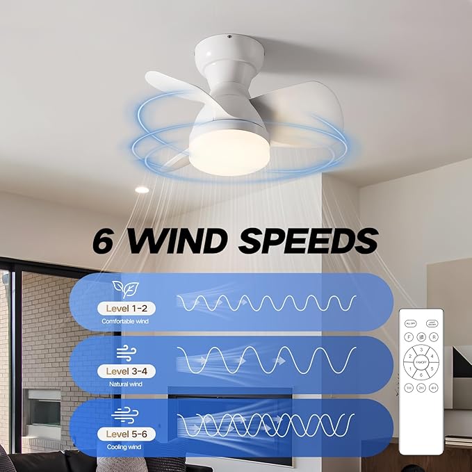 Myleoron 20 Inch Ceiling Fan