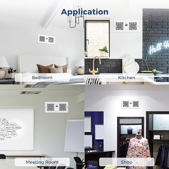 ALORAIR Room to Room Fan with Remote Control, 300CFM Through Wall Ventilation