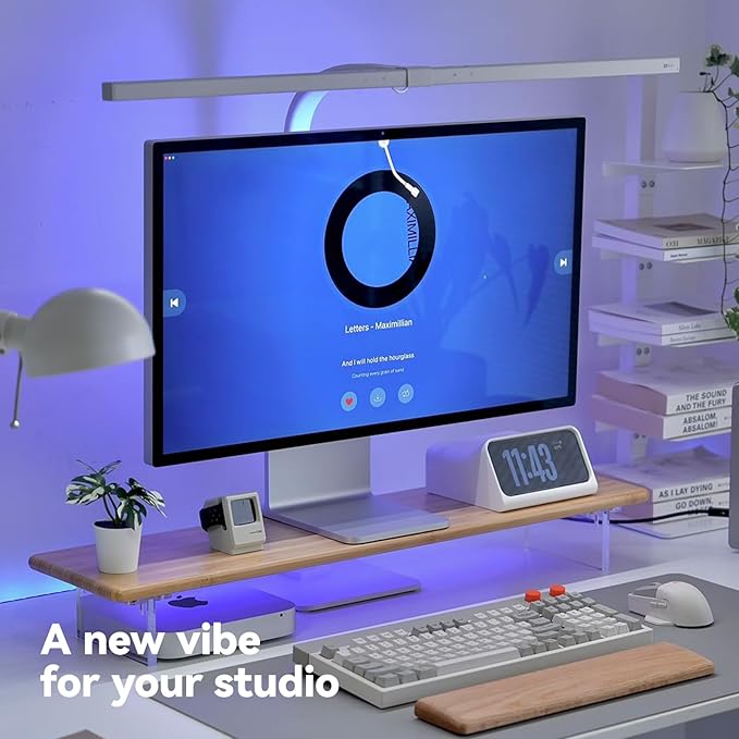 ROCDEER Bamboo Monitor Stand Riser