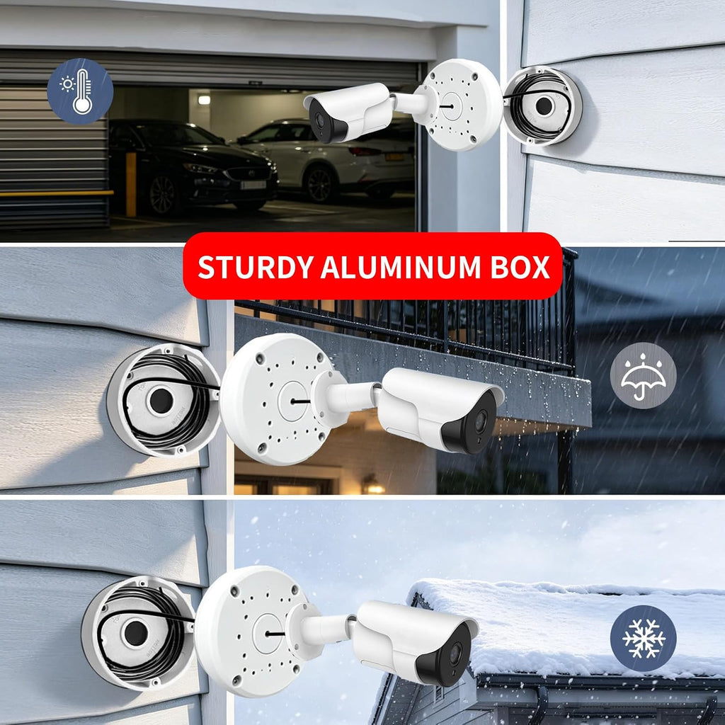 outdoor junction box for dome camera mount ip, package contents