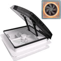 2012 14" RV Roof Vent Fan with LED Light, Air Max Reversible Exhaust Vent