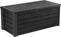 Keter Westwood Outdoor Storage Deck Box, 150 Gallon, Dark Grey