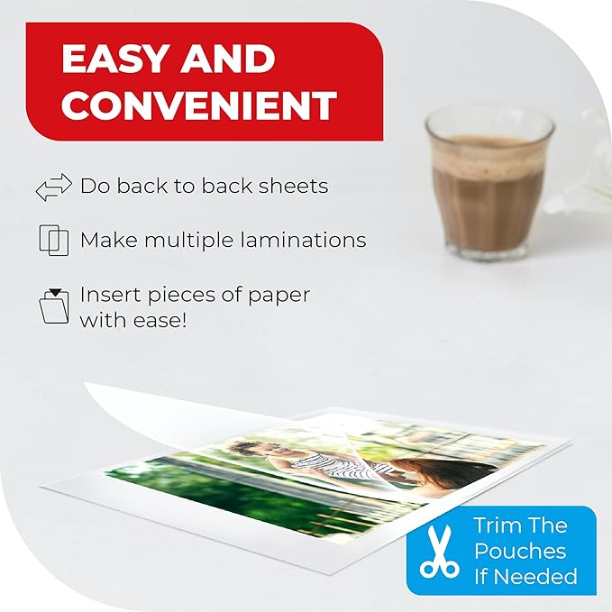 3MIL Thermal Laminating Sheets 11.5x17.5 inch, Dry-Erase Friendly Laminating (100ct)