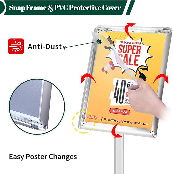 Heavy Duty Pedestal Sign Holder